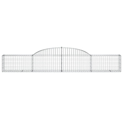 Arched Gabion Baskets 8 pcs 300x30x40/60 cm Galvanised Iron