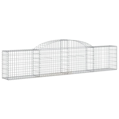 Arched Gabion Baskets 10 pcs 300x30x60/80 cm Galvanised Iron