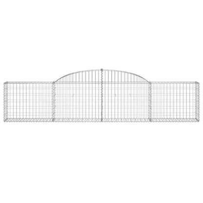 Arched Gabion Baskets 10 pcs 300x30x60/80 cm Galvanised Iron