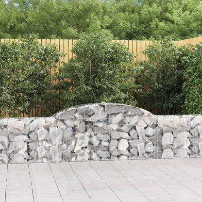 Arched Gabion Baskets 10 pcs 300x30x60/80 cm Galvanised Iron