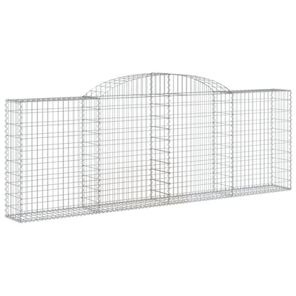 Arched Gabion Baskets 13 pcs 300x30x100/120 cm Galvanised Iron