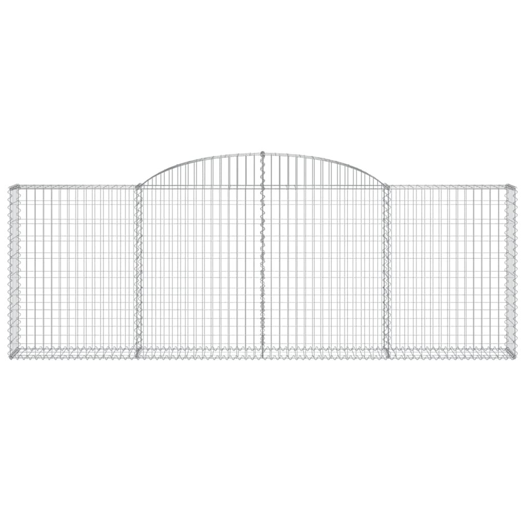 Arched Gabion Baskets 13 pcs 300x30x100/120 cm Galvanised Iron