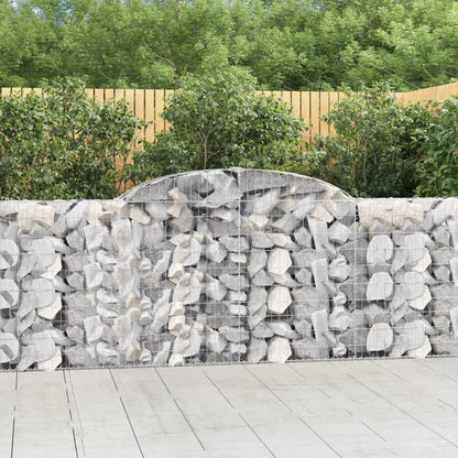 Arched Gabion Baskets 15 pcs 300x30x100/120 cm Galvanised Iron