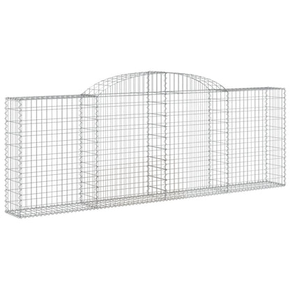 Arched Gabion Baskets 17 pcs 300x30x100/120 cm Galvanised Iron