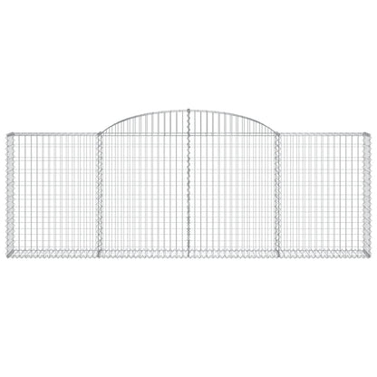 Arched Gabion Baskets 17 pcs 300x30x100/120 cm Galvanised Iron