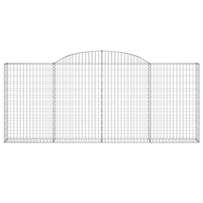 Arched Gabion Baskets 2 pcs 300x30x120/140 cm Galvanised Iron