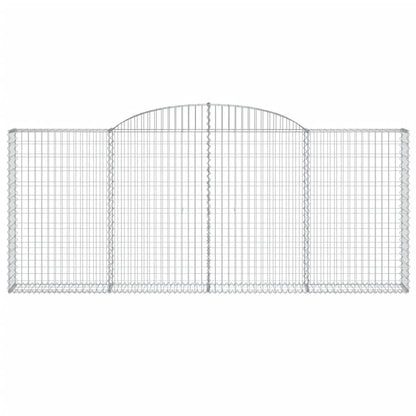 Arched Gabion Baskets 12 pcs 300x30x120/140 cm Galvanised Iron