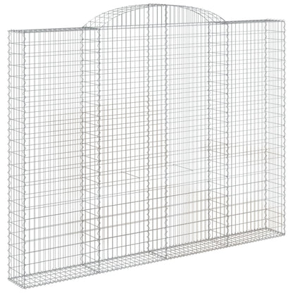 Arched Gabion Baskets 2 pcs 300x30x220/240 cm Galvanised Iron
