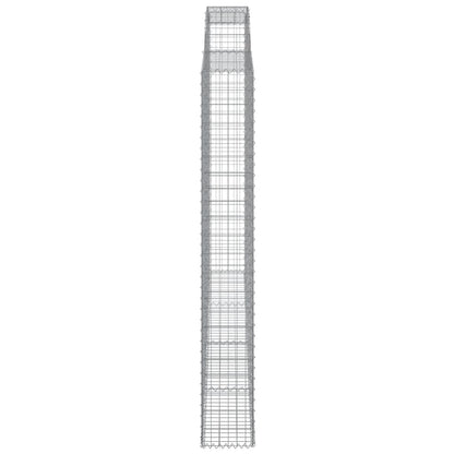 Arched Gabion Baskets 2 pcs 300x30x220/240 cm Galvanised Iron