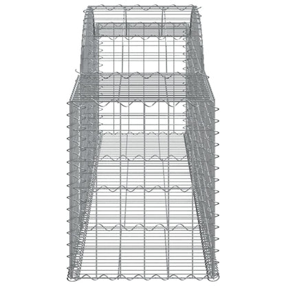 Arched Gabion Baskets 2 pcs 300x50x60/80 cm Galvanised Iron