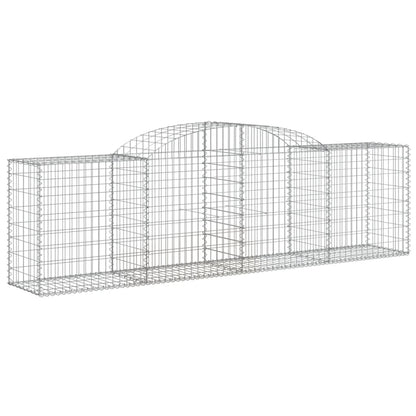 Arched Gabion Baskets 17 pcs 300x50x80/100 cm Galvanised Iron