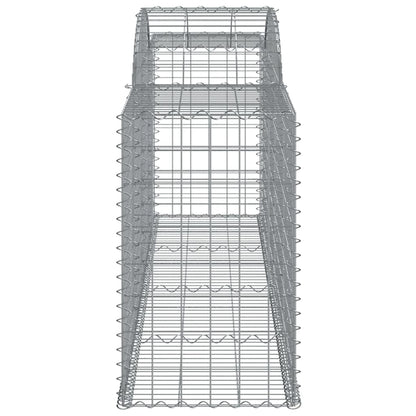 Arched Gabion Baskets 17 pcs 300x50x80/100 cm Galvanised Iron