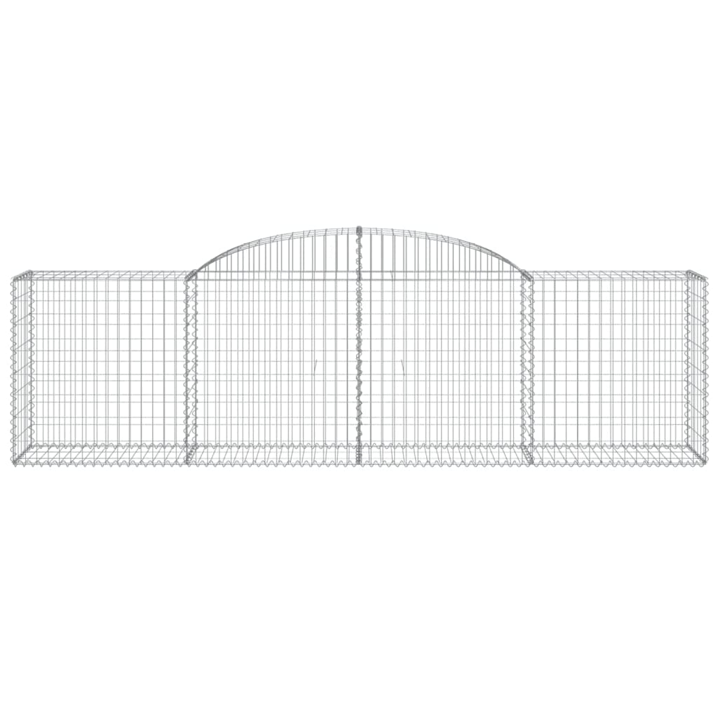 Arched Gabion Baskets 25 pcs 300x50x80/100 cm Galvanised Iron