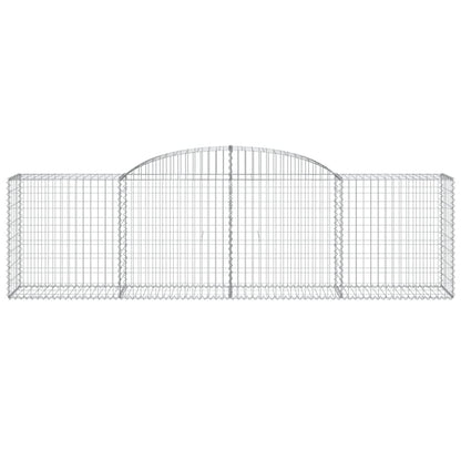 Arched Gabion Baskets 25 pcs 300x50x80/100 cm Galvanised Iron