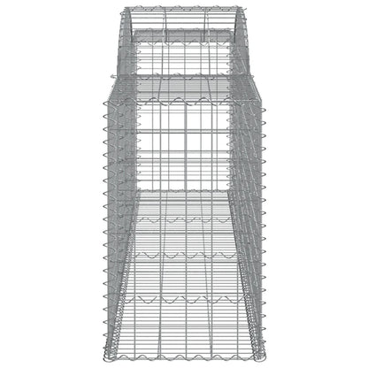 Arched Gabion Baskets 25 pcs 300x50x80/100 cm Galvanised Iron