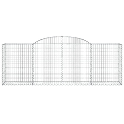 Arched Gabion Baskets 8 pcs 300x50x100/120 cm Galvanised Iron