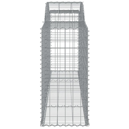 Arched Gabion Baskets 8 pcs 300x50x100/120 cm Galvanised Iron