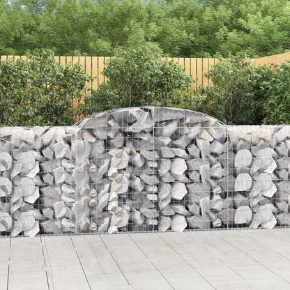 Arched Gabion Baskets 25 pcs 300x50x100/120 cm Galvanised Iron