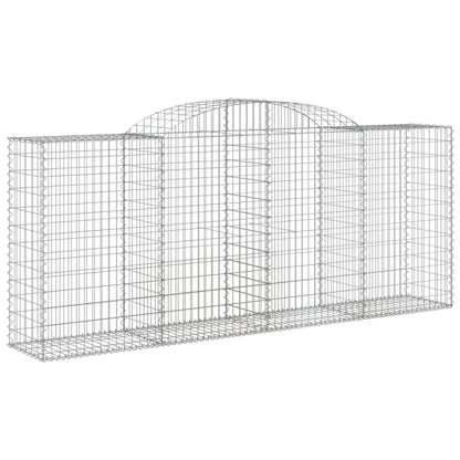 Arched Gabion Baskets 2 pcs 300x50x120/140 cm Galvanised Iron