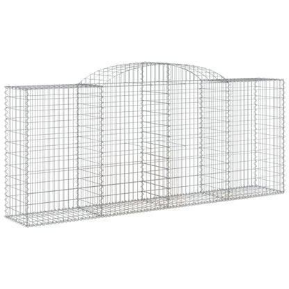 Arched Gabion Baskets 3 pcs 300x50x120/140 cm Galvanised Iron