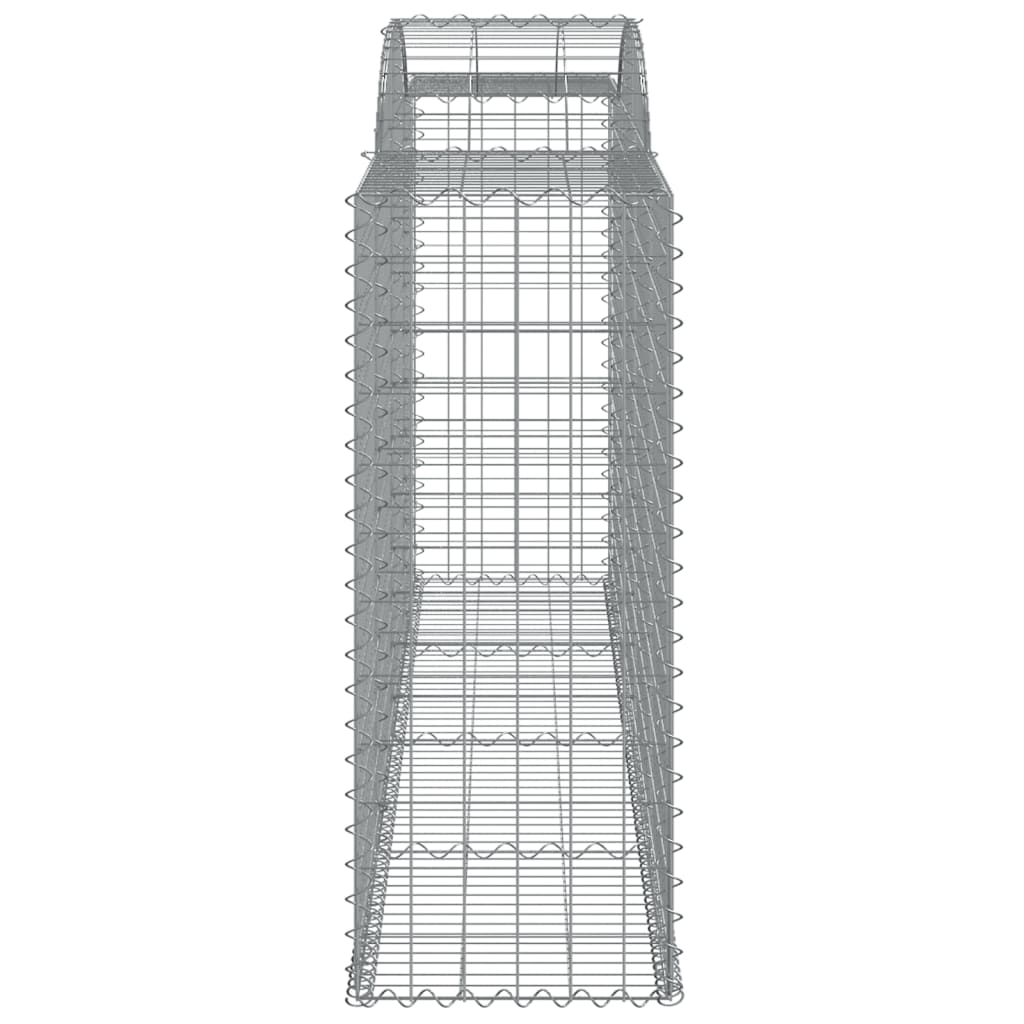 Arched Gabion Baskets 3 pcs 300x50x120/140 cm Galvanised Iron