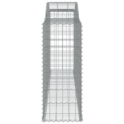 Arched Gabion Baskets 3 pcs 300x50x120/140 cm Galvanised Iron