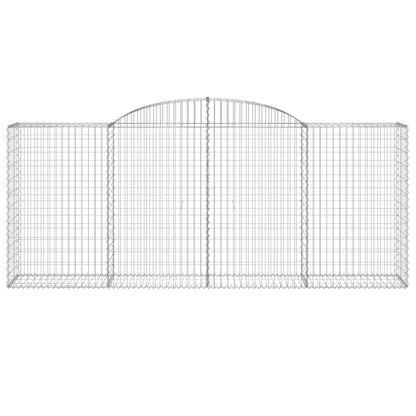 Arched Gabion Baskets 13 pcs 300x50x120/140 cm Galvanised Iron