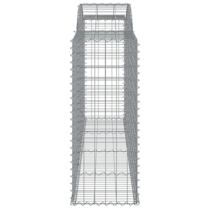 Arched Gabion Baskets 13 pcs 300x50x120/140 cm Galvanised Iron