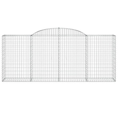 Arched Gabion Baskets 17 pcs 300x50x120/140 cm Galvanised Iron