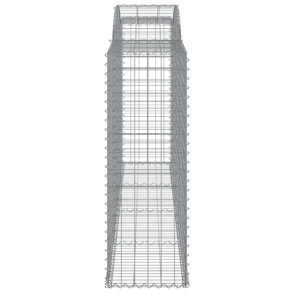 Arched Gabion Baskets 2 pcs 300x50x140/160 cm Galvanised Iron