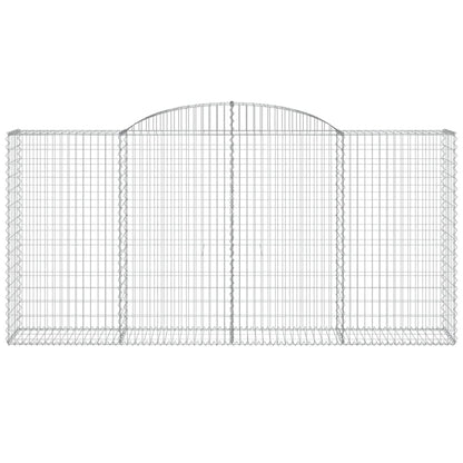 Arched Gabion Baskets 6 pcs 300x50x140/160 cm Galvanised Iron