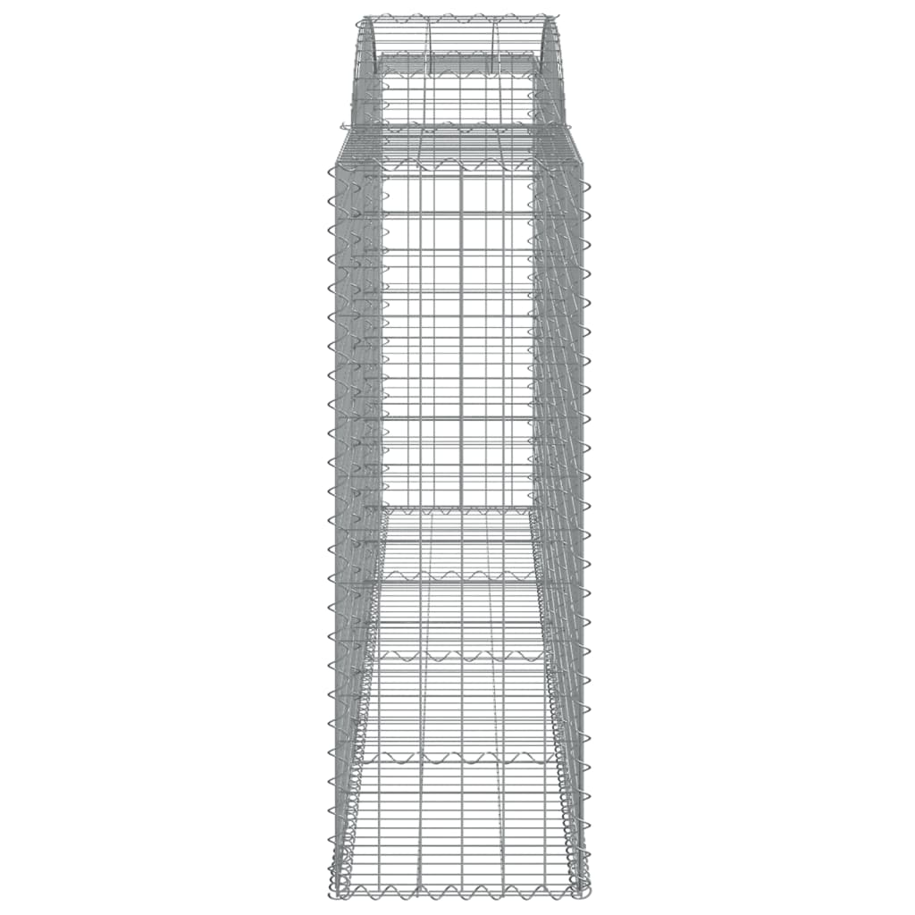 Arched Gabion Baskets 17 pcs 300x50x140/160 cm Galvanised Iron