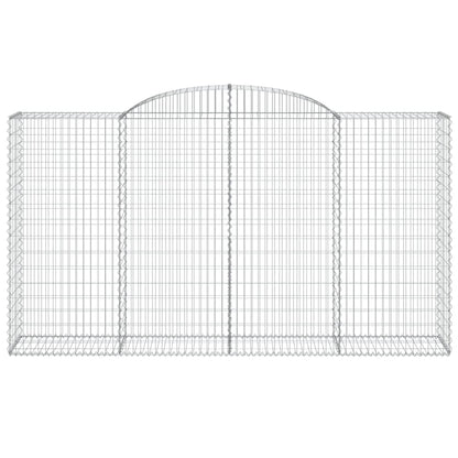 Arched Gabion Baskets 12 pcs 300x50x160/180 cm Galvanised Iron