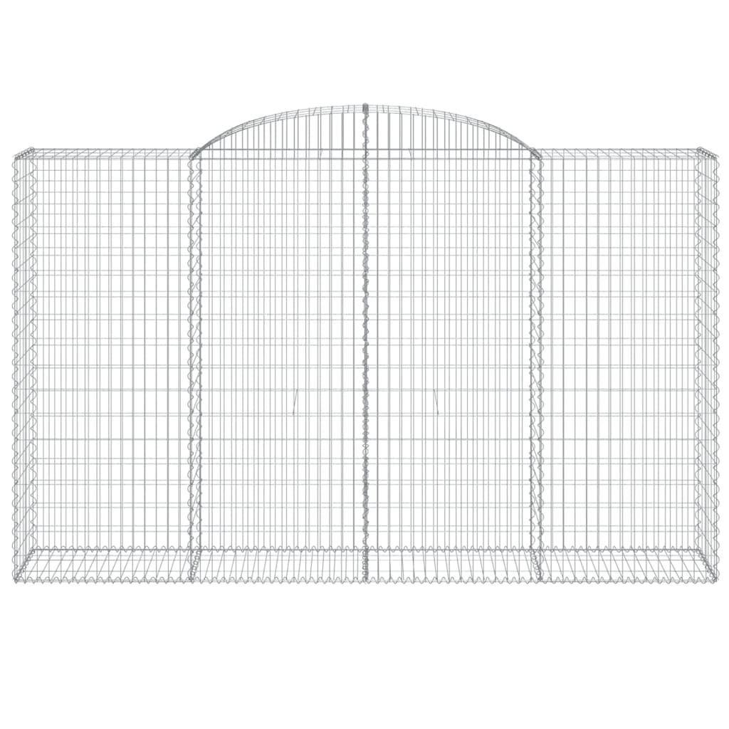 Arched Gabion Baskets 13 pcs 300x50x180/200 cm Galvanised Iron
