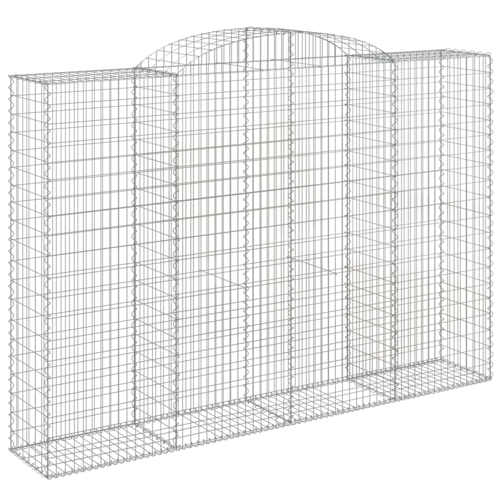 Arched Gabion Baskets 3 pcs 300x50x200/220 cm Galvanised Iron