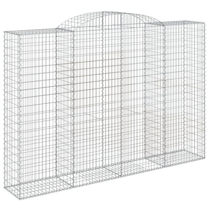 Arched Gabion Baskets 3 pcs 300x50x200/220 cm Galvanised Iron