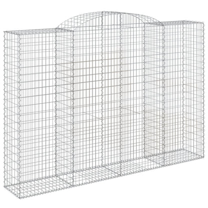 Arched Gabion Baskets 5 pcs 300x50x200/220 cm Galvanised Iron