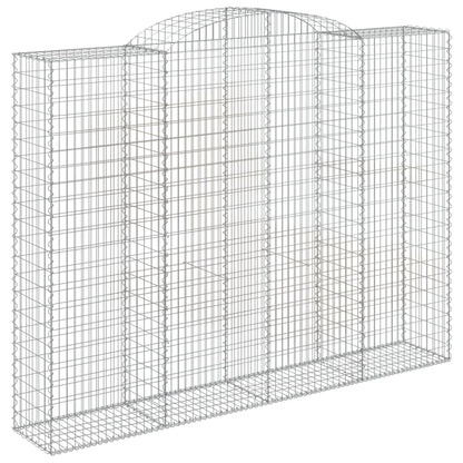 Arched Gabion Baskets 2 pcs 300x50x220/240 cm Galvanised Iron
