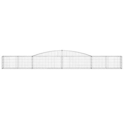 Arched Gabion Baskets 3 pcs 400x30x40/60 cm Galvanised Iron