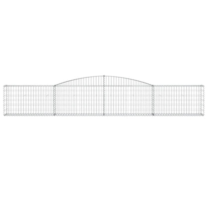 Arched Gabion Baskets 3 pcs 400x30x60/80 cm Galvanised Iron