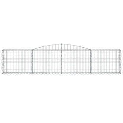 Arched Gabion Baskets 3 pcs 400x30x80/100 cm Galvanised Iron