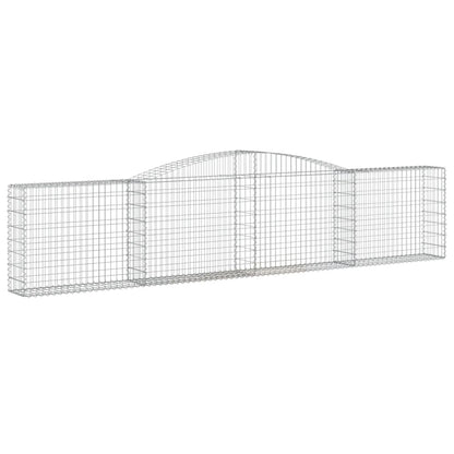 Arched Gabion Baskets 25 pcs 400x30x80/100 cm Galvanised Iron