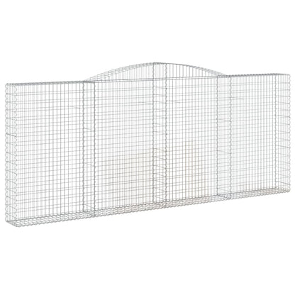 Arched Gabion Baskets 8 pcs 400x30x160/180 cm Galvanised Iron