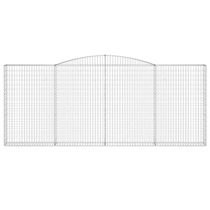Arched Gabion Baskets 8 pcs 400x30x160/180 cm Galvanised Iron