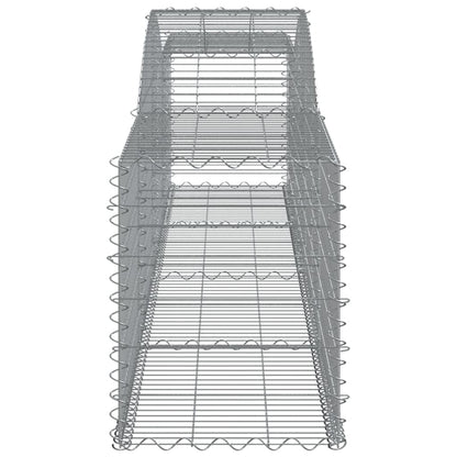 Arched Gabion Baskets 7 pcs 400x50x60/80 cm Galvanised Iron