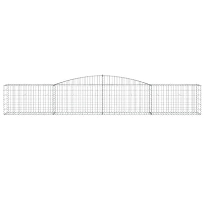Arched Gabion Baskets 20 pcs 400x50x60/80 cm Galvanised Iron