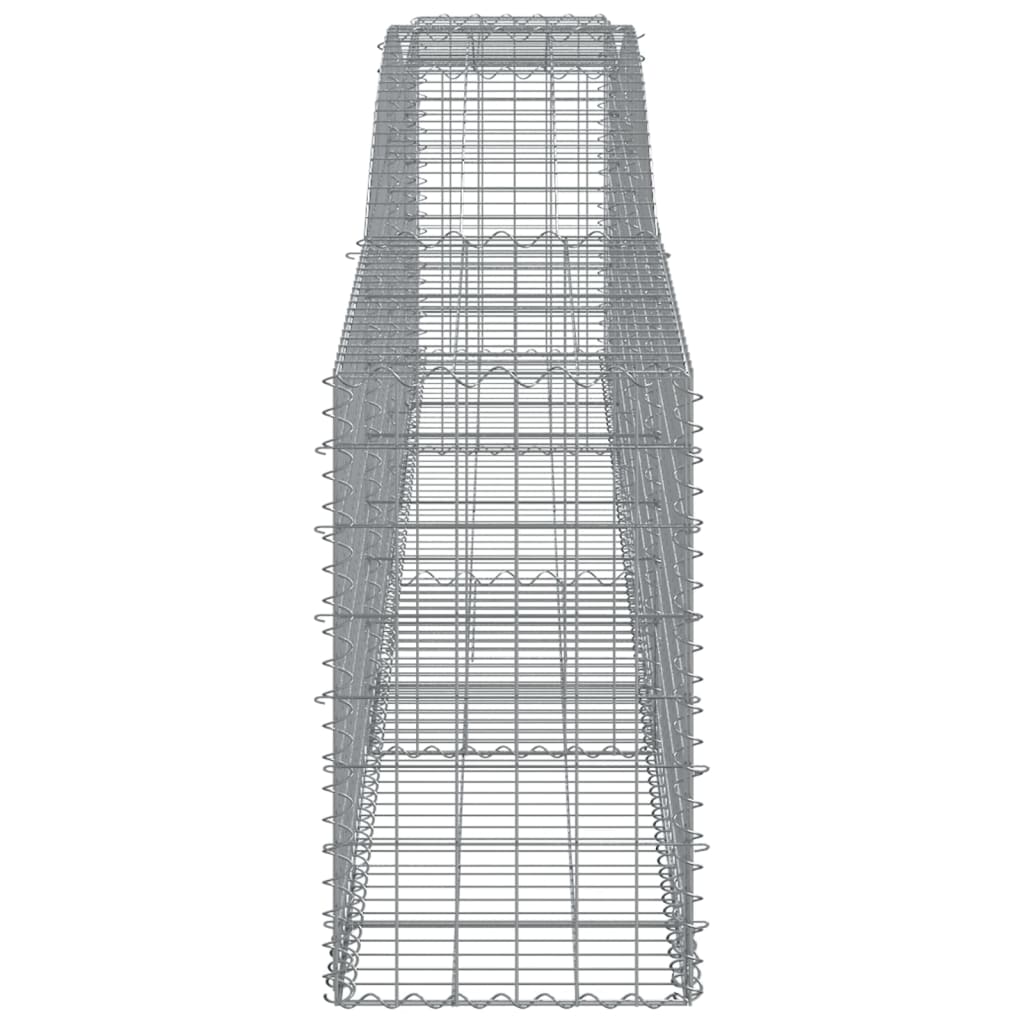 Arched Gabion Baskets 6 pcs 400x50x80/100 cm Galvanised Iron