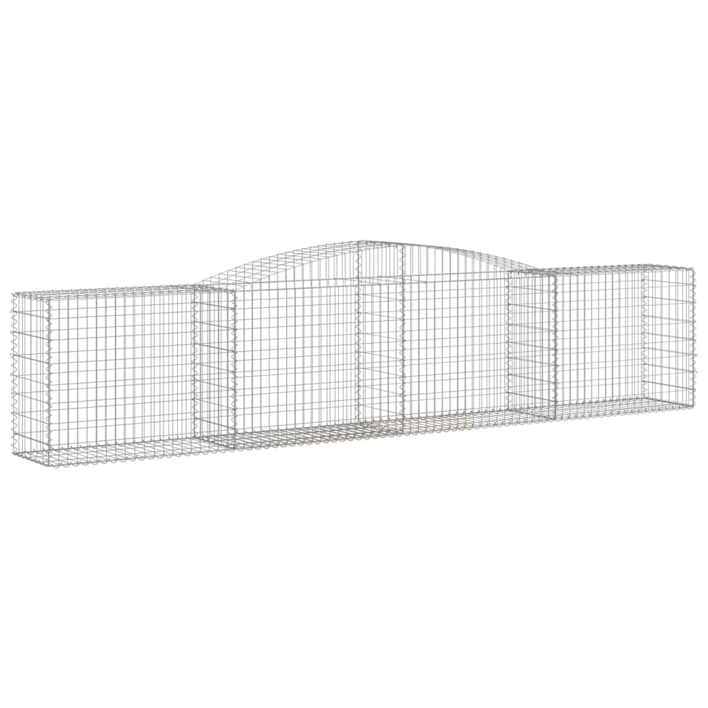 Arched Gabion Baskets 20 pcs 400x50x80/100 cm Galvanised Iron