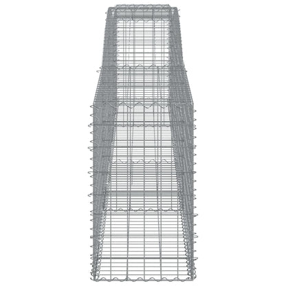 Arched Gabion Baskets 20 pcs 400x50x80/100 cm Galvanised Iron