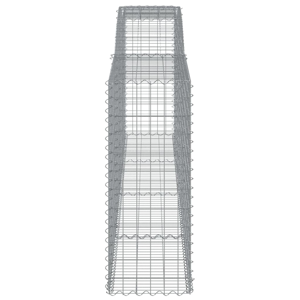 Arched Gabion Baskets 10 pcs 400x50x120/140 cm Galvanised Iron